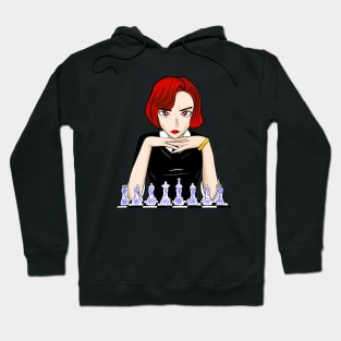 beth harmon the queen in gambit chess player ecopop Hoodie